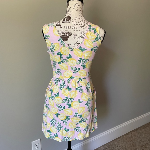 C&C Cotton Pink Dress w/Lemons Size Small - Picture 2 of 3